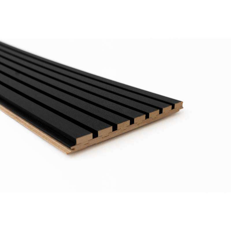 Image du produit MAESTRO - Lambris Mural - LATT (LAT169) - Black-Black - 20 x 287 x 2770 mm (1,662 m&sup2;)