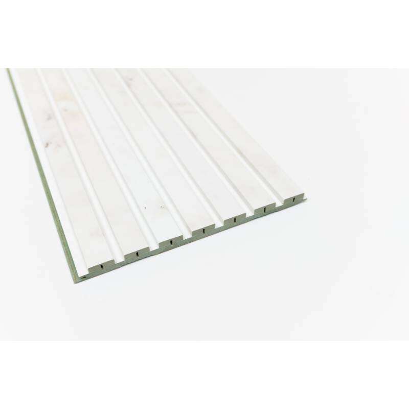Image du produit MAESTRO - Lambris Mural - LATT HYDRO (LHY213) - White-Nude Marble - 16 x 287 x 2770 mm (1,662 m&sup2;)