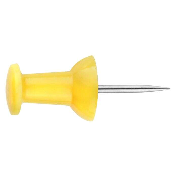 Image du produit Punaise Tableau Plastique - Jaune (30 pi&egrave;ces)