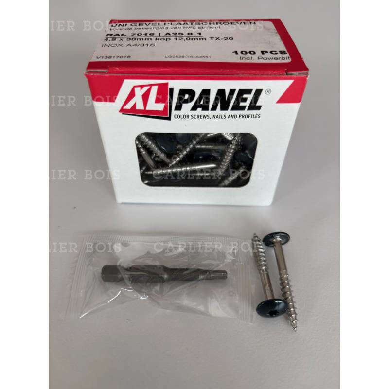 Image du produit Trespa&reg; - Vis Inox - 4,8 x 38 mm - (100 pi&egrave;ces)