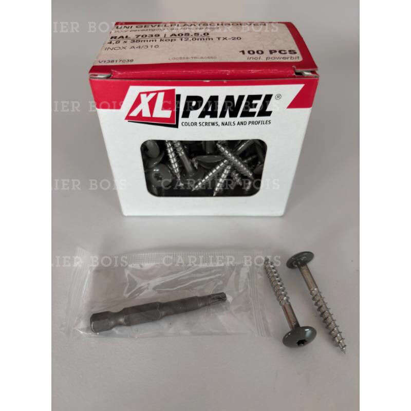 Image du produit Trespa&reg; - Vis Inox - 4,8 x 38 mm - (100 pi&egrave;ces)