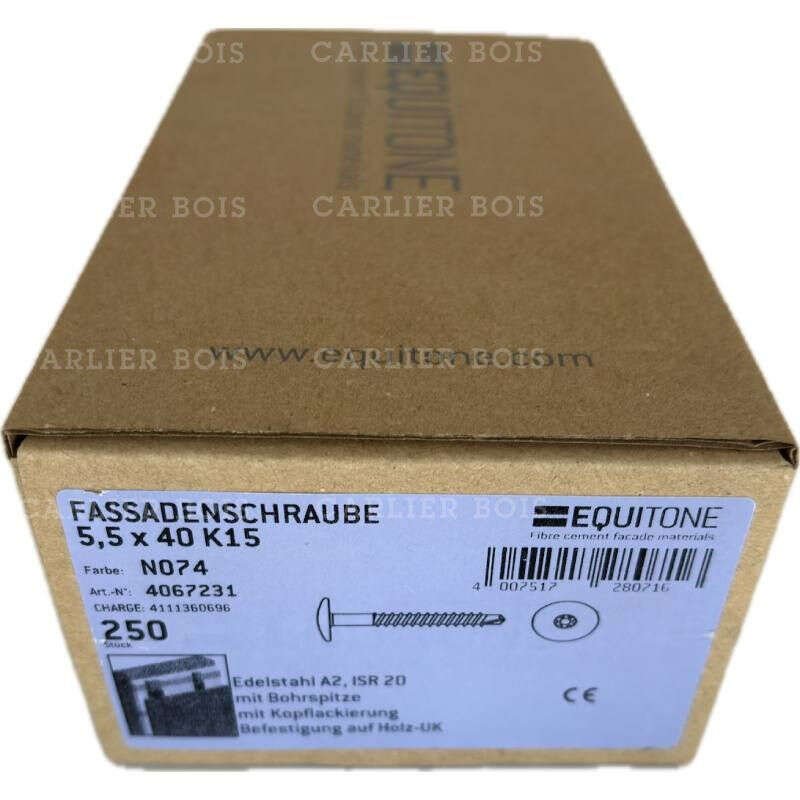 Image du produit Equitone&reg; (Natura) - Vis - &Oslash; 5,5 x 40 mm - (250 pi&egrave;ces)