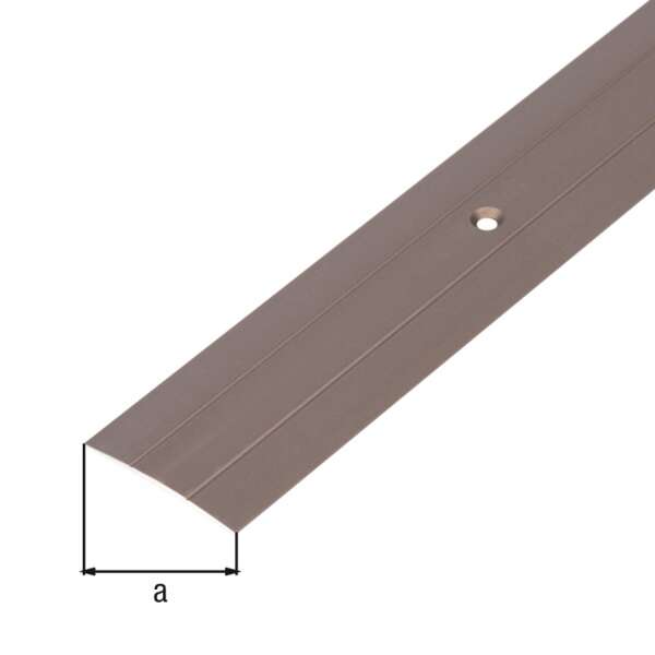 Image du produit Entre-porte (Profil&eacute; de finition) - Alu anodis&eacute; Bronze - &agrave; visser - Dimension au choix