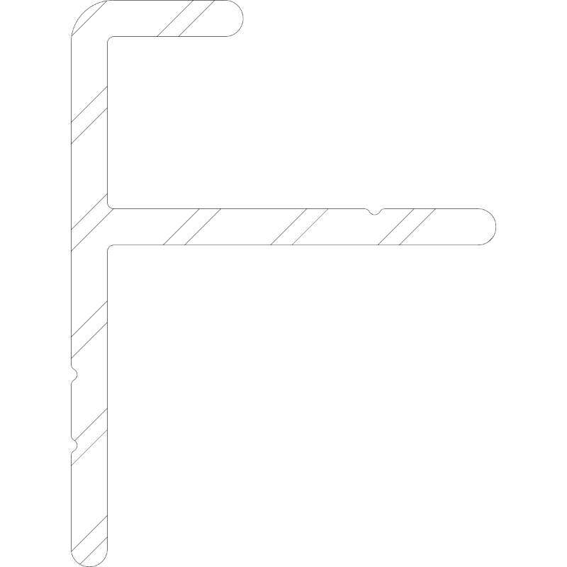 Image du produit TWINSON - Profil&eacute; de d&eacute;part en alu (9366) pour Lame R&eacute;f.9360/9369/9335 - 21 x 28 x 3000 mm