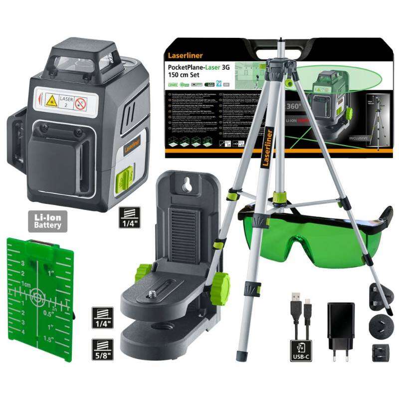 Image du produit Laserliner - Pocket Plane Laser 3G Set 150 cm (PROMO)