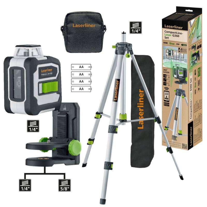 Image du produit Laserliner - Compact Laser G360 Set 150 cm (PROMO)