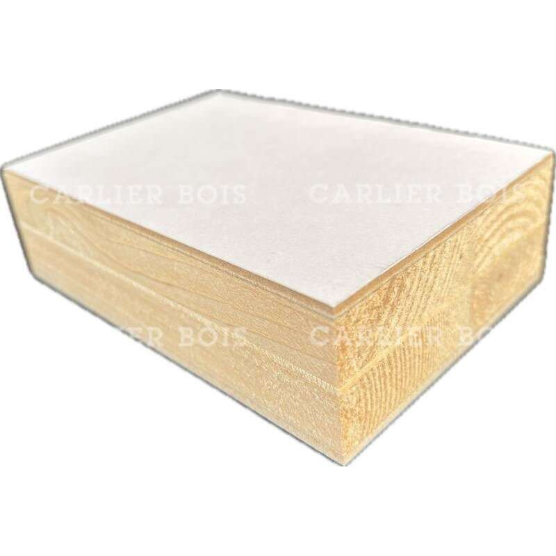Image du produit Panneau Bloc - Surfac&eacute; MDF + Film&eacute; blanc &agrave; peindre - 40 mm - 260 x 207 cm