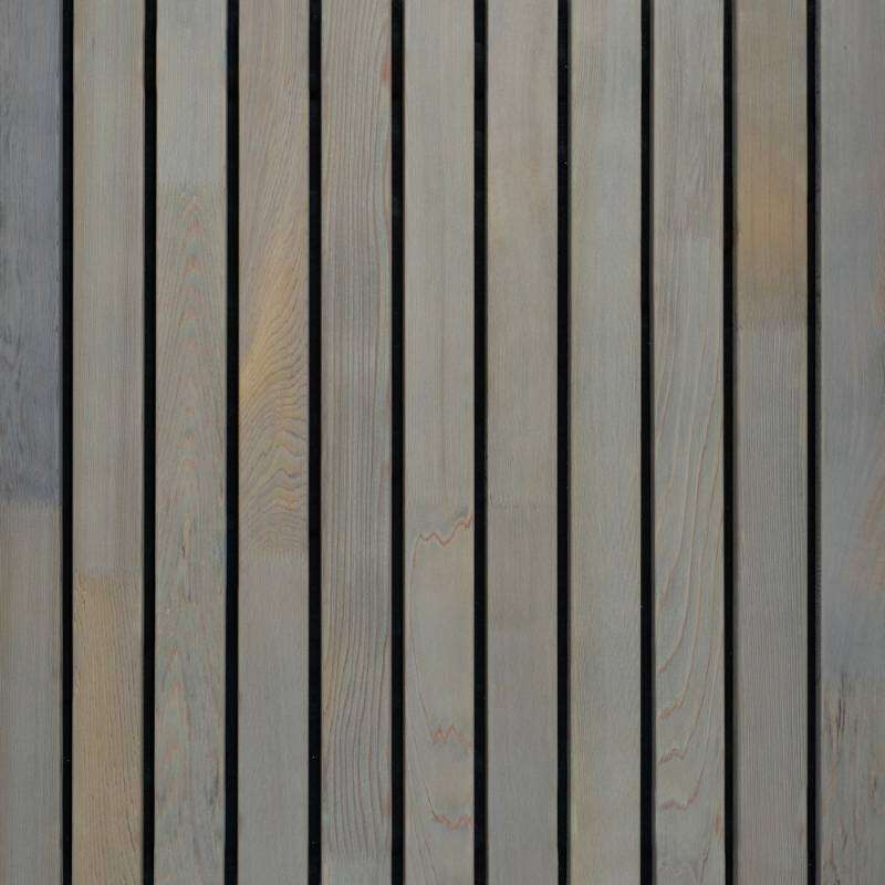 Image du produit Bardage C&egrave;dre about&eacute; - Bross&eacute; Gris 102 - Profil 'Trap&eacute;zo' - 18 x 65 mm - Longueur 300 cm