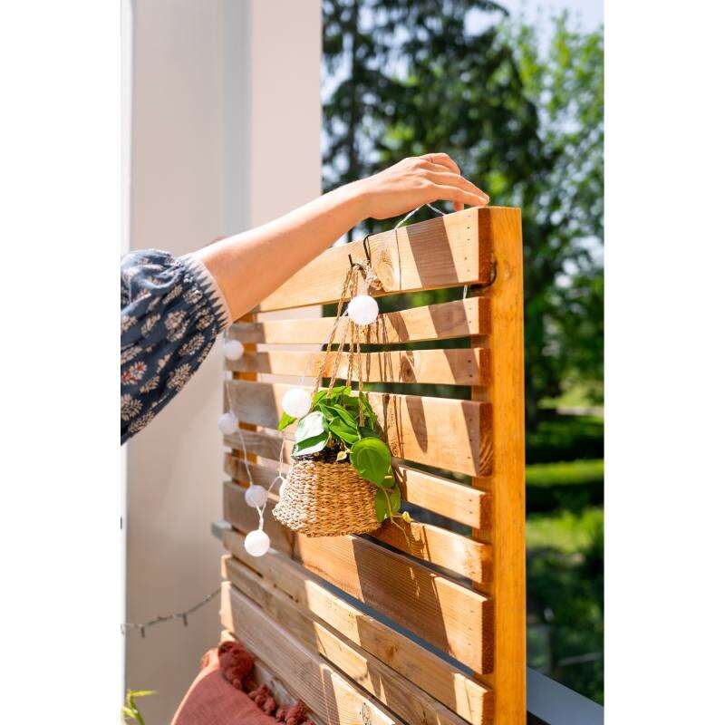 Image du produit Banc Brise-vue MEMPHIS (&eacute;p.1,6 cm) - 91 x 50 x 160 cm