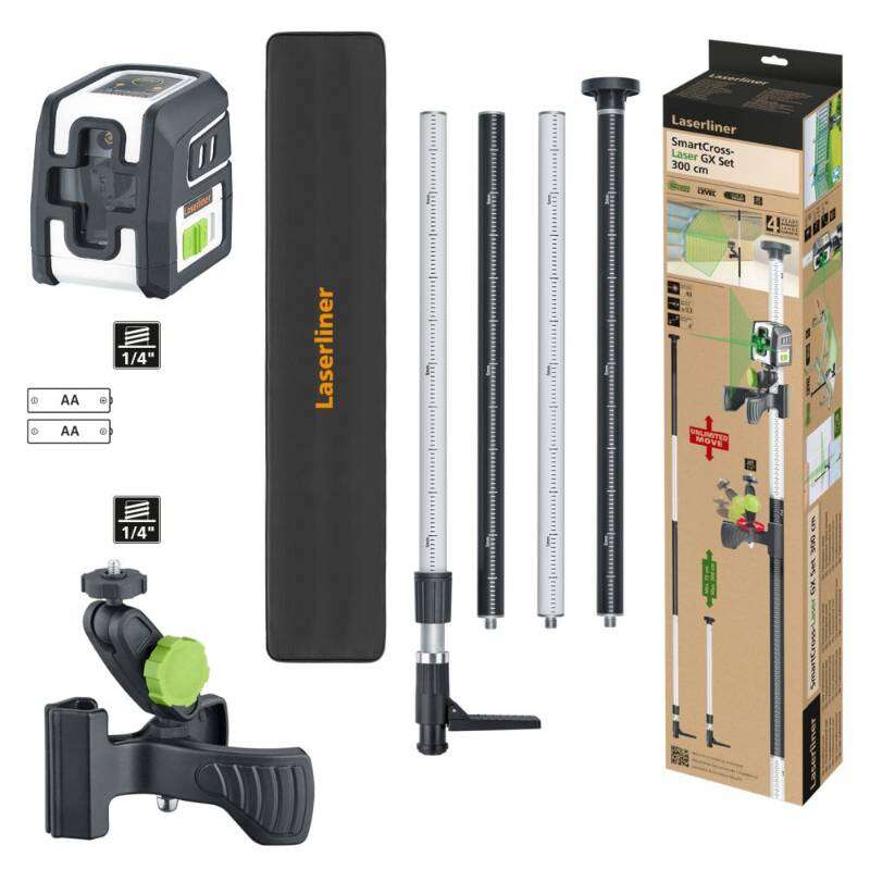 Image du produit Laserliner - Smart Cross Laser GX Set 300 cm