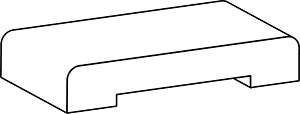 Image du produit Chambranle - Mod&egrave;le Standard - Ch&ecirc;ne Massif - 12 x 68 mm (11,25 m/kit)