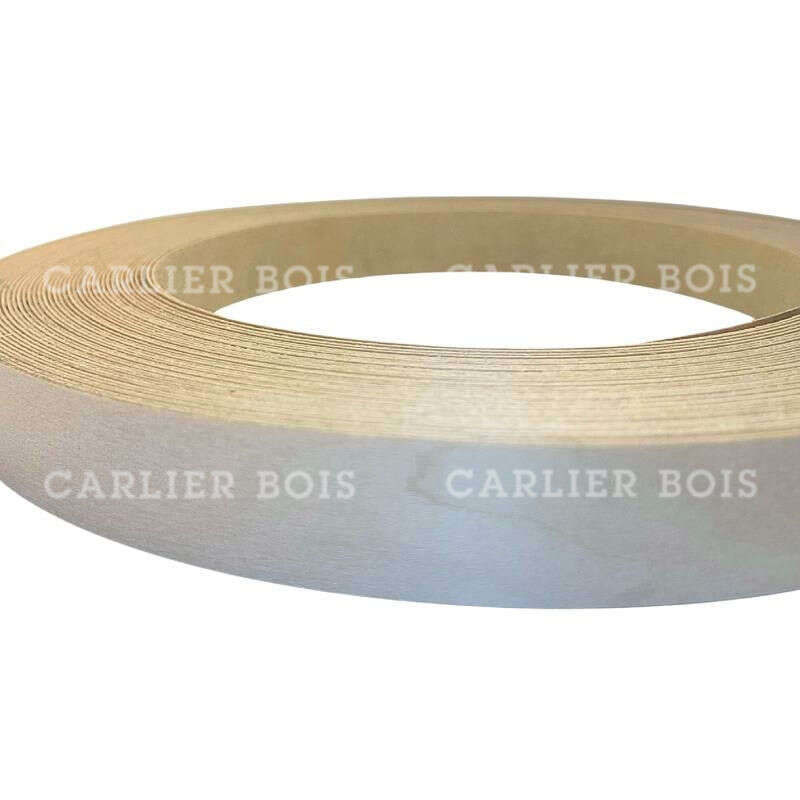 Image du produit Couvre-Chant Bois v&eacute;ritable - Erable avec colle - 22 x 0,5 mm - Longueur au choix