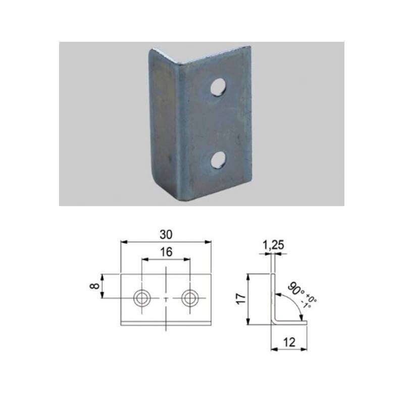 Image du produit G&acirc;che type 104.124024  Zingu&eacute; 30x17x12mm