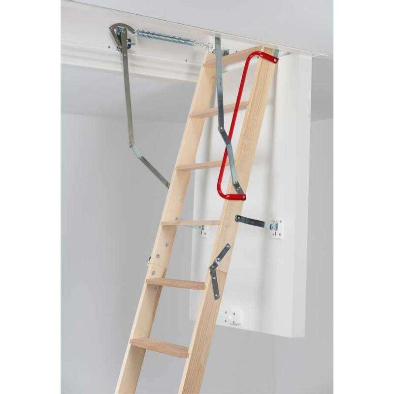 Image du produit SOGEM - Escalier escamotable &agrave; haute isolation, en 3 parties - Pin/H&ecirc;tre - Mod&egrave;le 'Isoclic Pro 76'