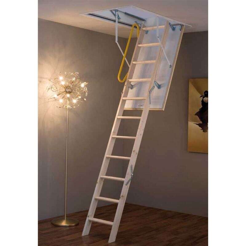 Image du produit SOGEM - Escalier escamotable en Sapin, en 3 parties - Mod&egrave;le 'Ecotop'