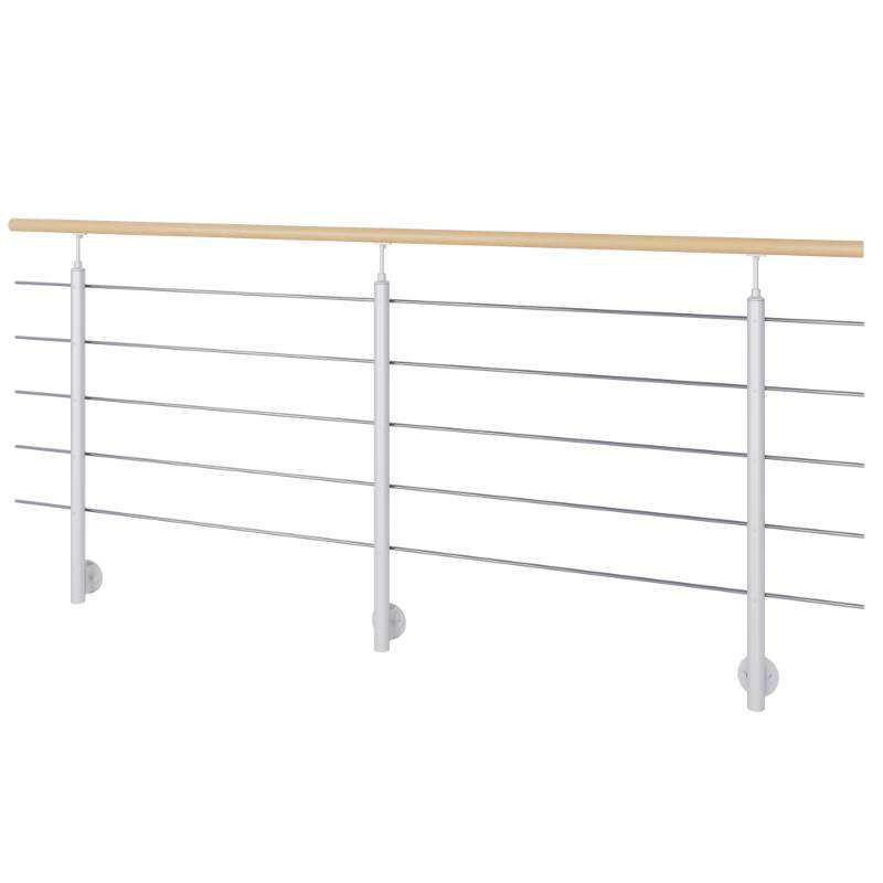 Image du produit SOGEM - Garde-corps 'Kit INTERIO' - Acier RAL 9006 - Fixation lat&eacute;rale - 2.5M