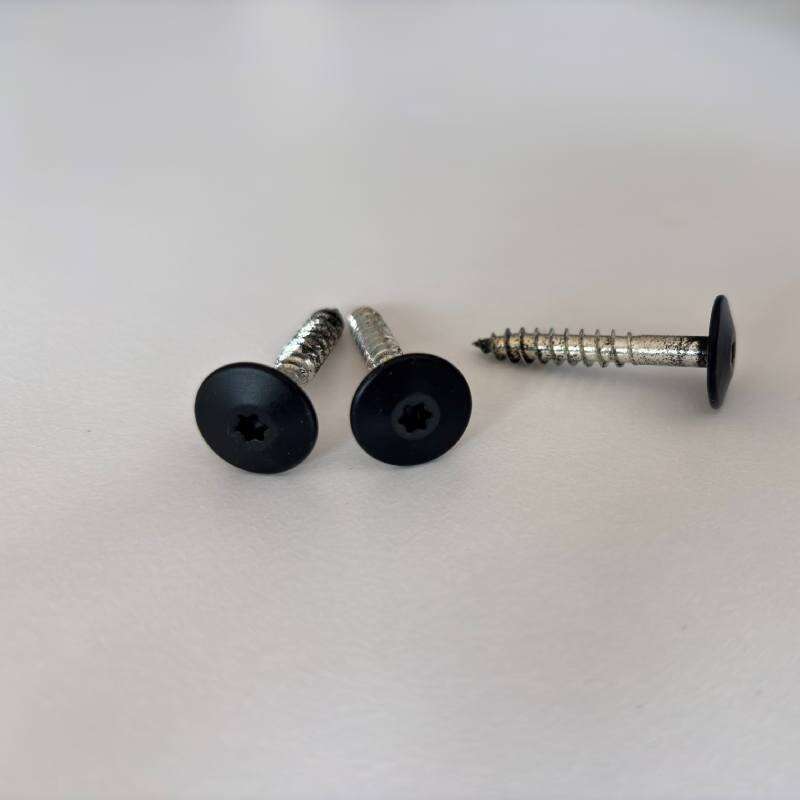 Image du produit Stacbond - Vis Inox 5,5 x 35 x t&ecirc;te 15 mm - STB -425 Ultramatt Black (+- RAL 9005) 100p/boite