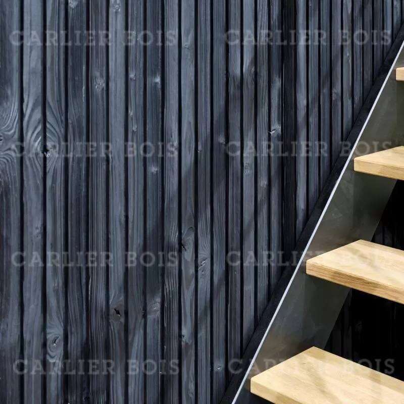 Image du produit OCECAPP - Lambris Mural - Epic&eacute;a Nord Thermo 167&deg; - Noir - Bross&eacute; 3 Rainures - 20,5 x 185 x 2650 mm (1.961(s)