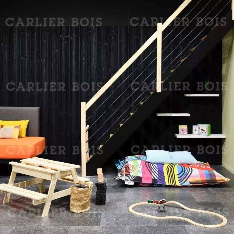 Image du produit OCECAPP - Lambris Mural - Epic&eacute;a Nord Thermo 167&deg; - Noir - Bross&eacute; 3 Rainures - 20,5 x 185 x 2650 mm (1.961(s)