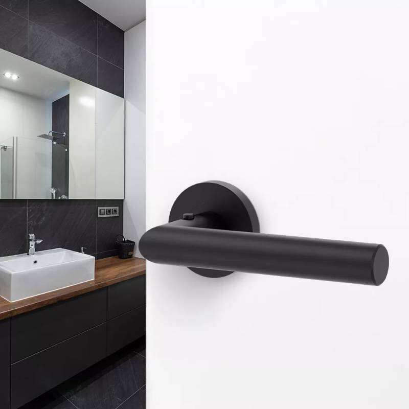 Image du produit Griffwerk - Bequille Lucia Professional - Ronde - Smart2lock - droite - Noir graphite (par paire)