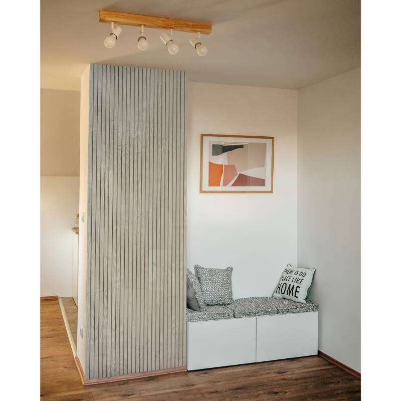 Image du produit VERNILAND - Lambris Mural - Pin Maritime - RAINO - Bross&eacute; - Gris - 18 x 165 x 2500 mm (1,238 m&sup2;)