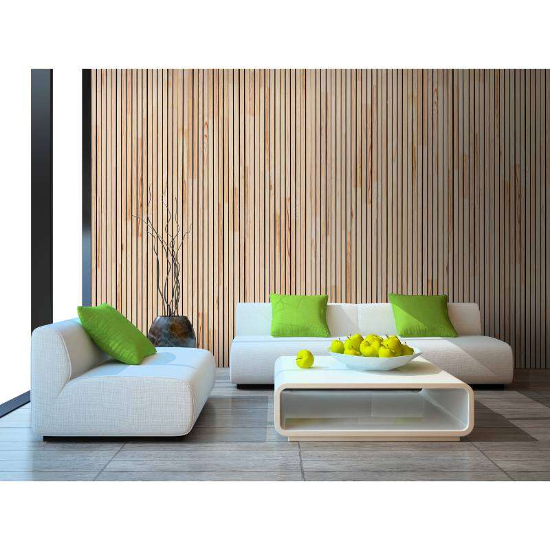 Image du produit NOLOGO - Lambris Mural - Pin Maritime A/B - Rain&eacute; Noir - About&eacute; - Naturel - 9 x 70 x 2600 mm (1.82m&sup2;)