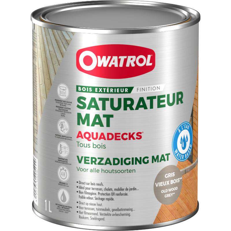 Image du produit Owatrol Aquadecks&reg; - Saturateur Mat - Diverses Teintes 1 & 5 L
