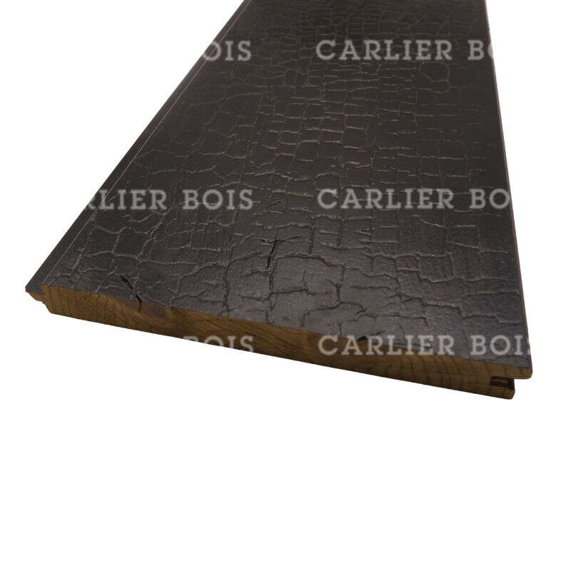 Image du produit Bardage Epicea AB NOIR & BOIS - Thermotrait&eacute; 215&deg;- Ignite -  Etamp&eacute; Noir Br&ucirc;l&eacute;- 20 x 175 x 3900mm (2.9m&sup2;)