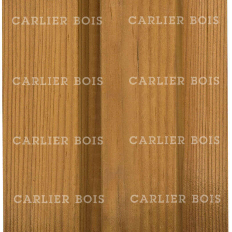 Image du produit Bardage Sapin Thermowood "Profil Double  faux ajour&eacute;" - 27 x 122 mm(s)
