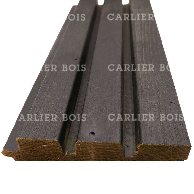 Image du produit Bardage Pin Thermowood "Triple 32 "  Noir - 32 x 140 mm (132 mm utile)