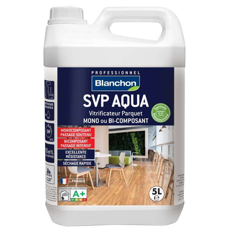 Image du produit Blanchon - SVP AQUA Biosourc&eacute; - Vitrificateur Parquet Mono ou Bi-composant