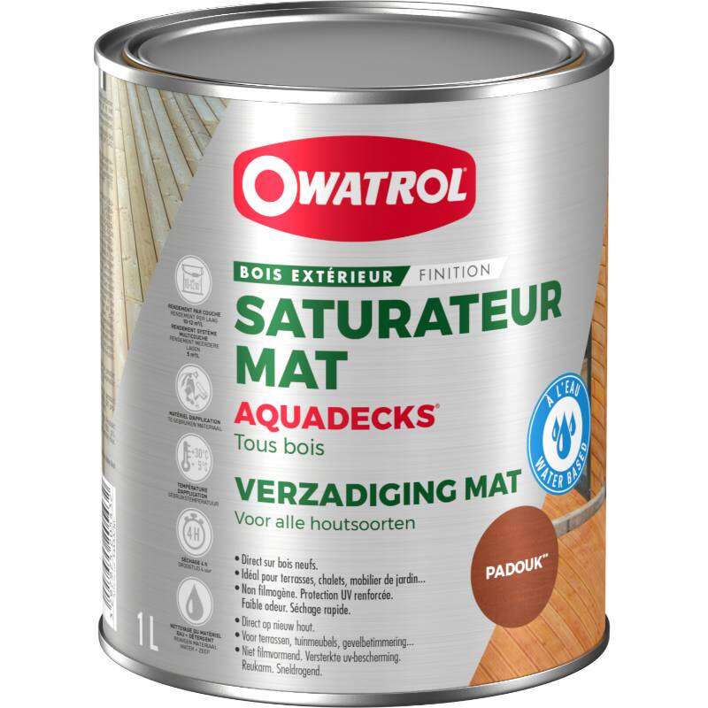 Image du produit Owatrol Aquadecks&reg; - Saturateur Mat - Diverses Teintes 1 & 5 L