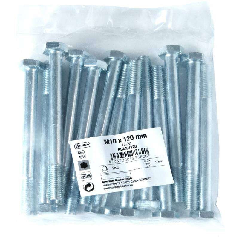 Image du produit Boulon &agrave; T&ecirc;te Hexagonale - Acier Galvanis&eacute; - M10