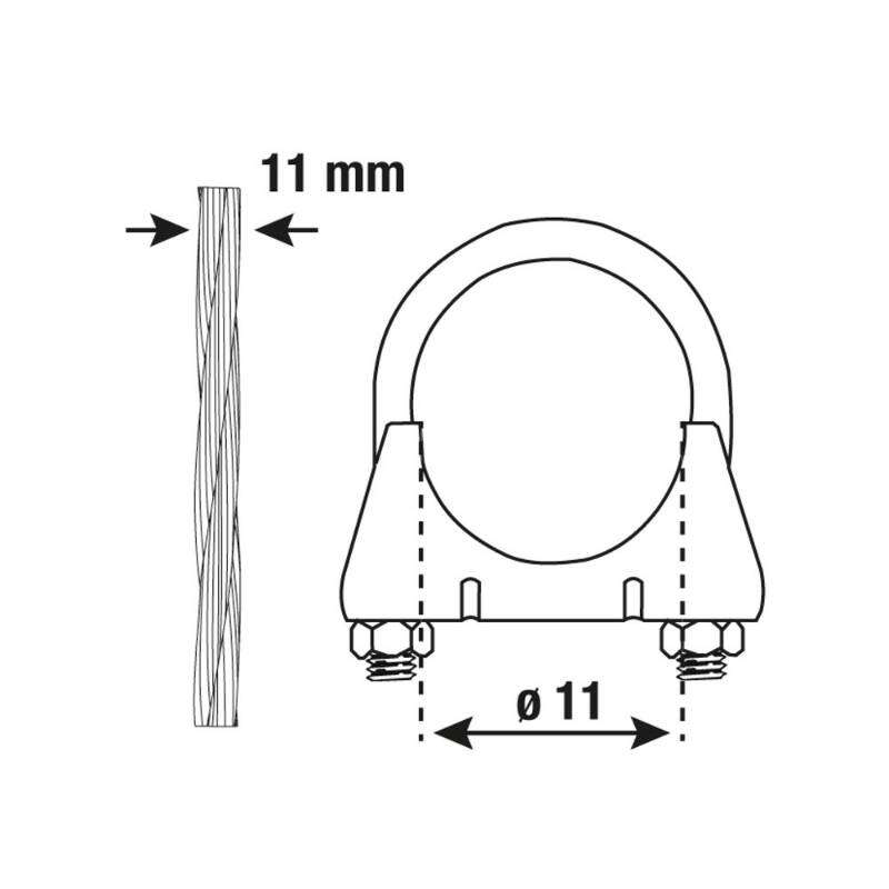 Image du produit Serre-C&acirc;ble - Acier Galvanis&eacute;