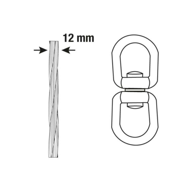 Image du produit Double lien - Acier Galvanis&eacute;