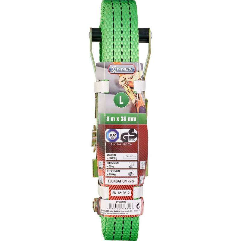 Image du produit Sangle avec cliquet-tendeur - Polyester - Charge max. : 3000 kg - 38 mm x 8 M&egrave;tres