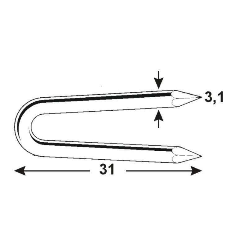 Image du produit Crampon - Zinc