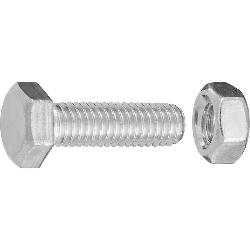 Image du produit Boulon &agrave; T&ecirc;te Hexagonale - Acier Galvanis&eacute; - M6