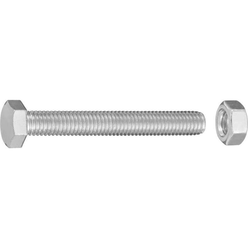 Image du produit Boulon &agrave; T&ecirc;te Hexagonale - Acier Galvanis&eacute; - M8