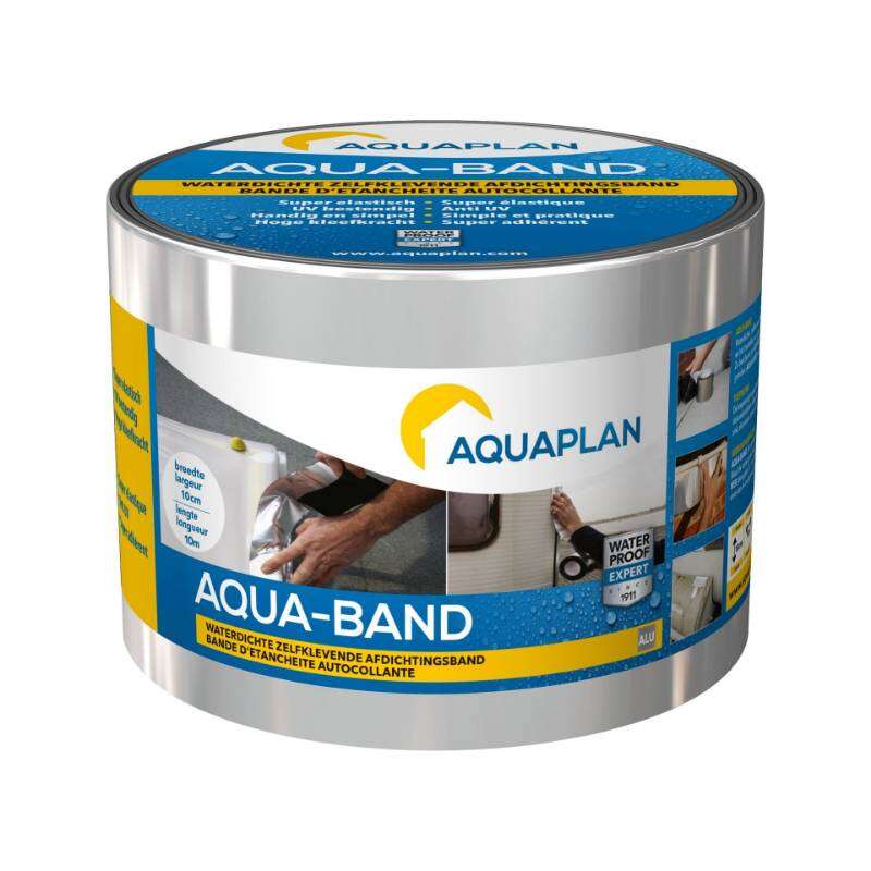 Image du produit Aquaplan - Aqua-Band / Bande d'Etanch&eacute;it&eacute; Autocollante - Alu - 10 cm x 10 m