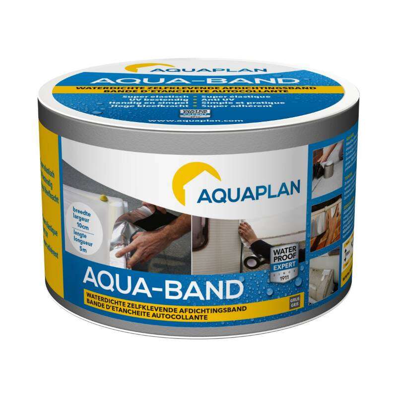 Image du produit Aquaplan - Aqua-Band / Bande d'Etanch&eacute;it&eacute; Autocollante - Gris - 10 cm x 5 m