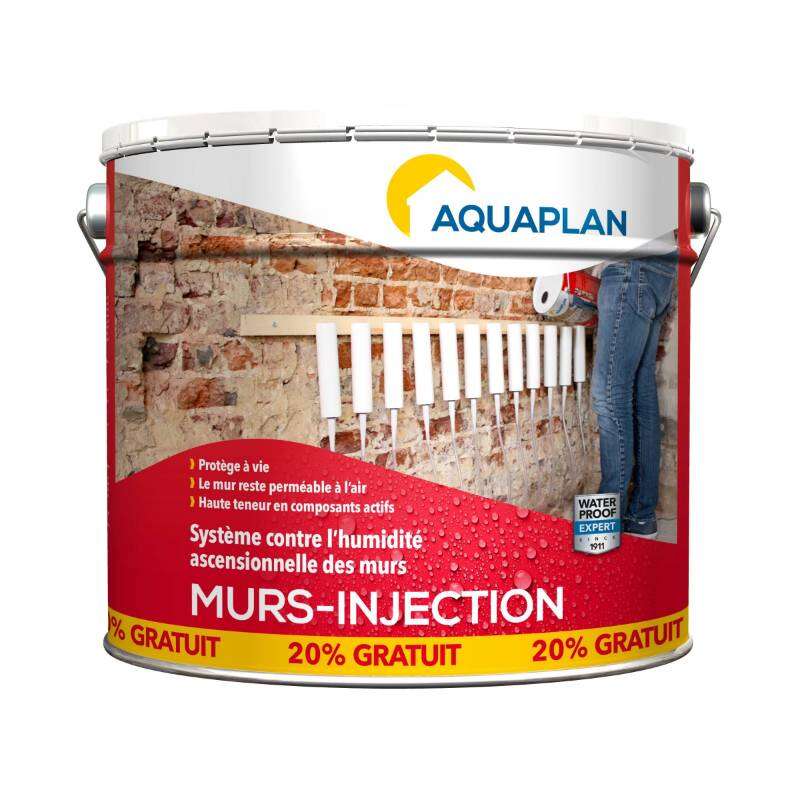 Image du produit Aquaplan - Murs-Injection (contre l'humidit&eacute; ascensionnelle des murs)