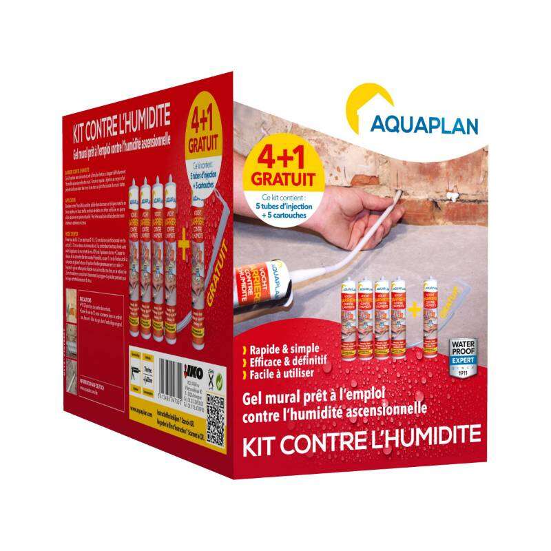 Image du produit Aquaplan - Kit Barri&egrave;re Humidit&eacute; (4 Cartouches de gel + 1)