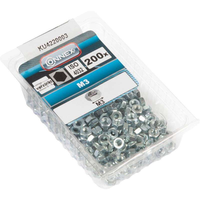 Image du produit Ecrou Hexagonal - Acier Galvanis&eacute; - M3