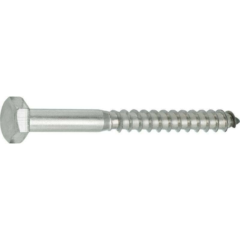 Image du produit Tirefond (Hexagonal) - Filetage &agrave; Bois - Inox A2 - &Oslash; 8 mm