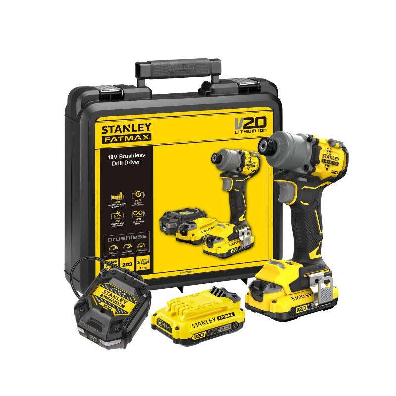 Image du produit Stanley V20 Visseuse &agrave; choc 203Nm 18V, 2 x 2.0Ah SFMCF830D2K-QW