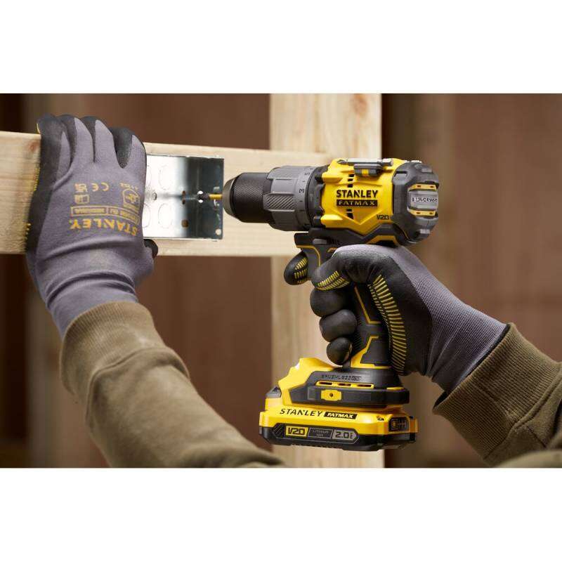 Image du produit Stanley V20 Perceuse Percussion BL 80Nm 18V, 2 x 2.0Ah SFMCD726D2K-QW