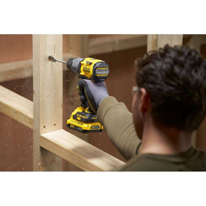 Image du produit Stanley V20 Perceuse Percussion BL 80Nm 18V, 2 x 2.0Ah SFMCD726D2K-QW