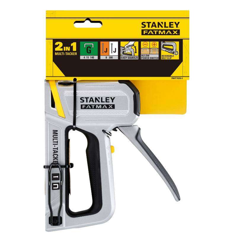Image du produit STANLEY Fatmax - Agrafeuse Manuelle - 2 en 1 - Type G (6-14 mm) et J (12-15 mm)