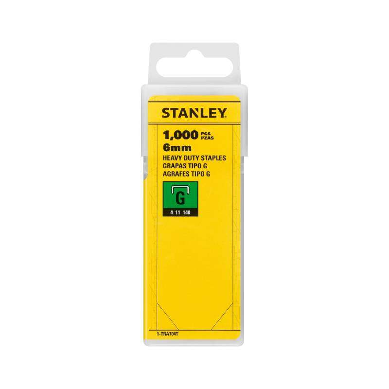 Image du produit Stanley Agrafes 6mm-1/4" Type G - 1000pc 1-TRA704T